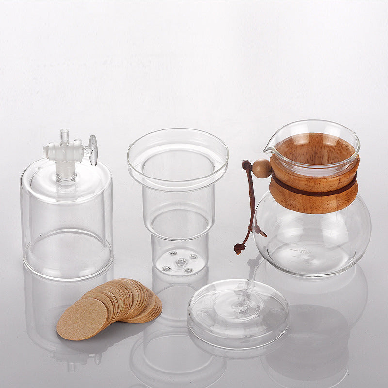 Coffee Ice Dropping Pot Glass Household Filter Cold Extract Pot Cold Brew Coffee Pot Small Drip Filter Ice Brewing Pot Suit