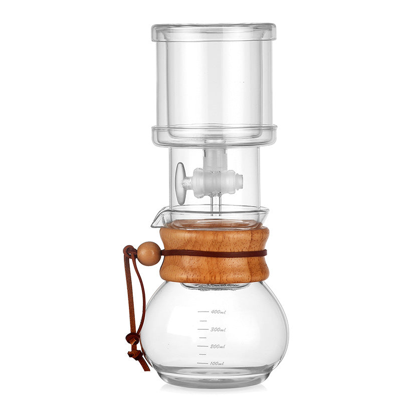 Coffee Ice Dropping Pot Glass Household Filter Cold Extract Pot Cold Brew Coffee Pot Small Drip Filter Ice Brewing Pot Suit