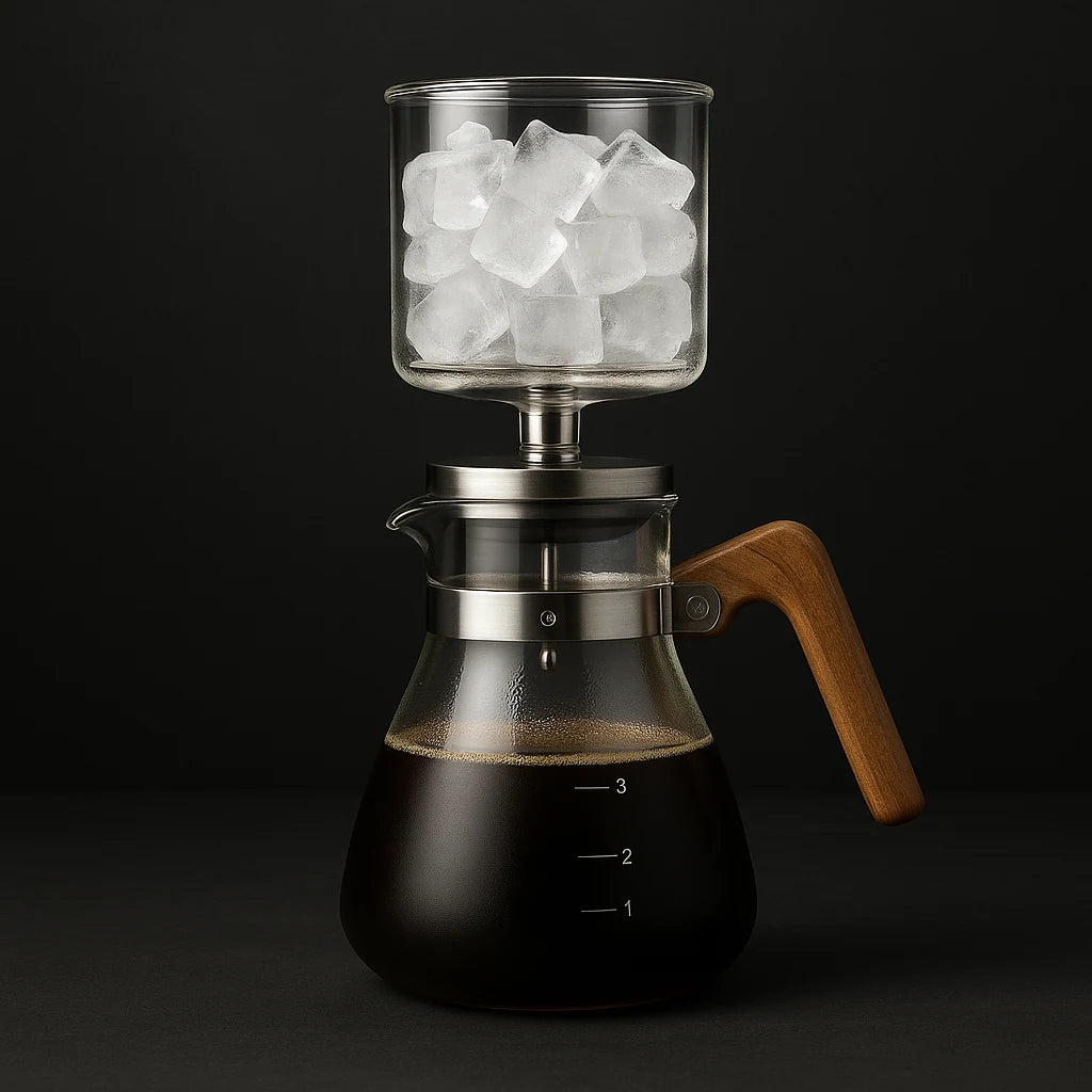 Coffee Ice Dropping Pot Glass Household Filter Cold Extract Pot Cold Brew Coffee Pot Small Drip Filter Ice Brewing Pot Suit